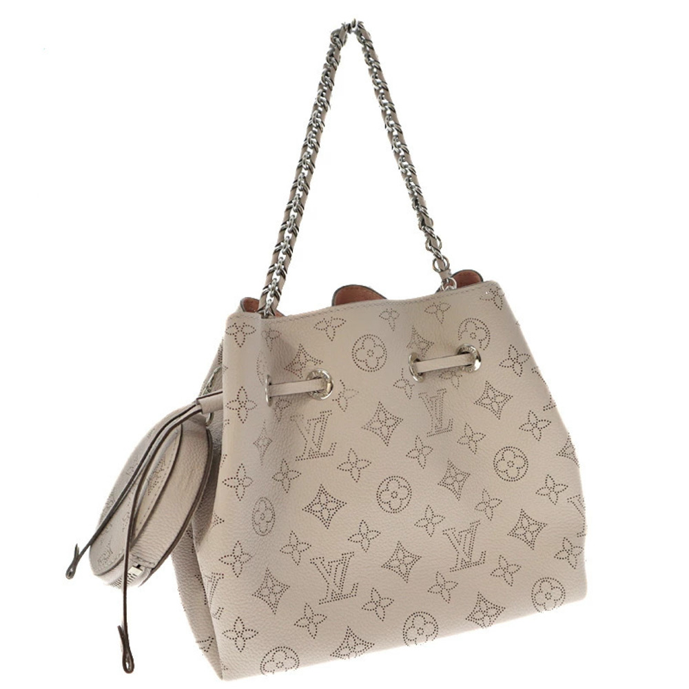 LOUIS VUITTON Bella Drawstring Handbag Shoulder Bag Crossbody Monogram Mahina